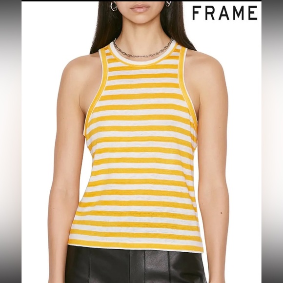 Frame Ringer Racerback Stripe Cami. NWT - Picture 2 of 12